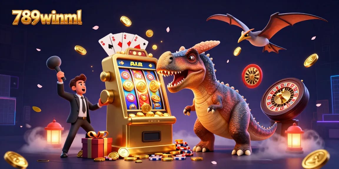 Engage with 789winml as pachycephalosaurus triggers a jackpot in an exciting casino scene.