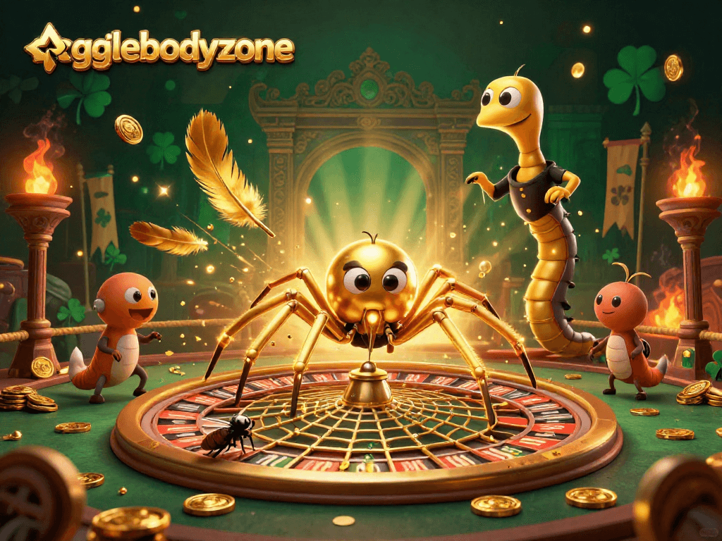 Engage with agilebodyzone as a fly bets nervously by a roulette wheel web spun by a golden spider.