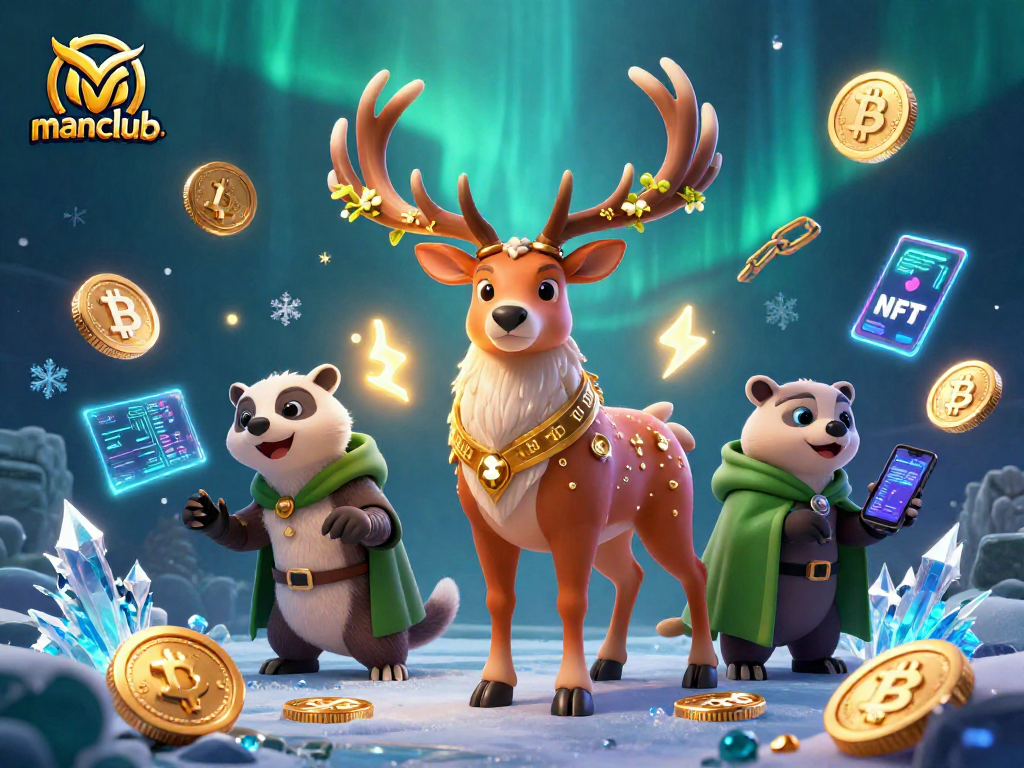 win big with manclub's captivating 3D gaming illustration and crypto dynamics