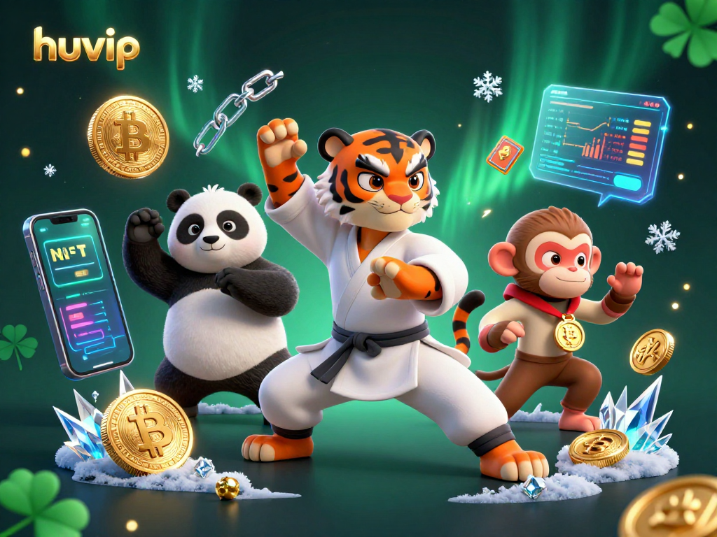 Engage with huvip's thrilling online casino experience amidst a vibrant 3D gaming scene.