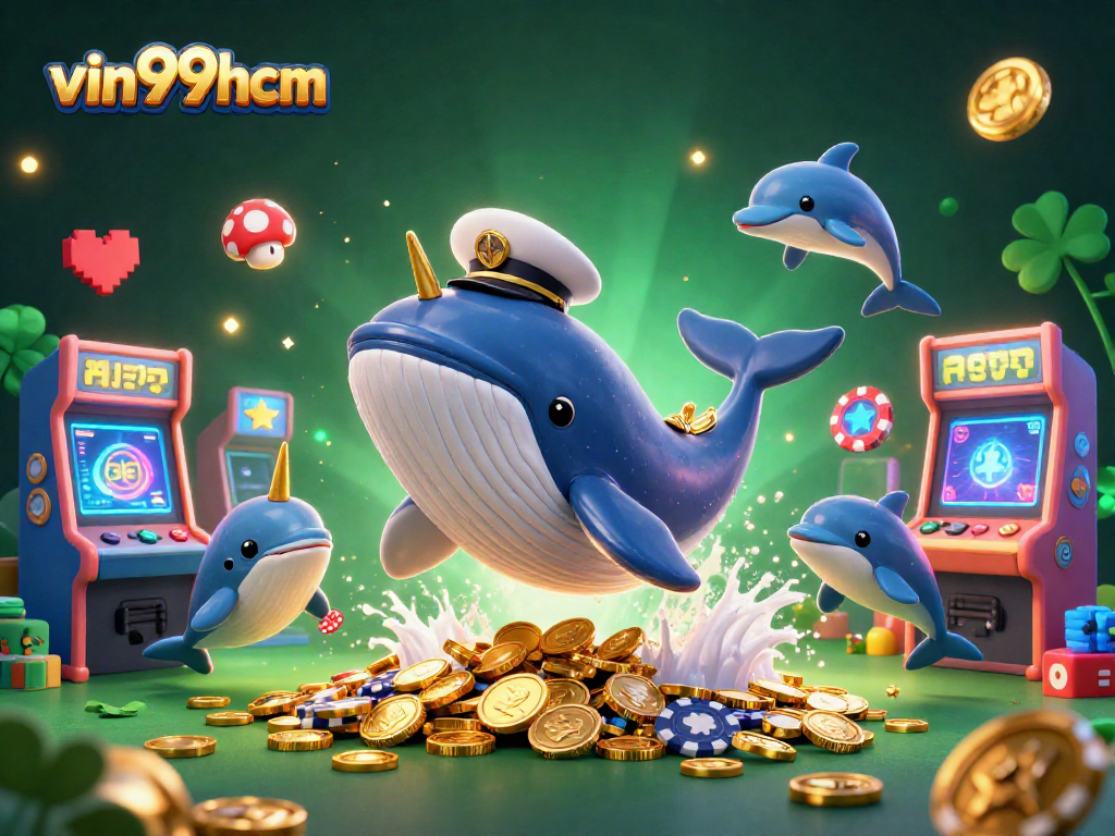 Experience thrilling bets at vin99hcm with playful dolphins and a treasure of coins!