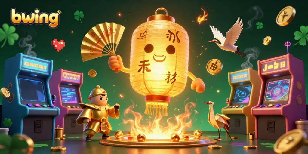 Experience the thrill of bwing with dynamic casino gaming elements and golden spirited characters.