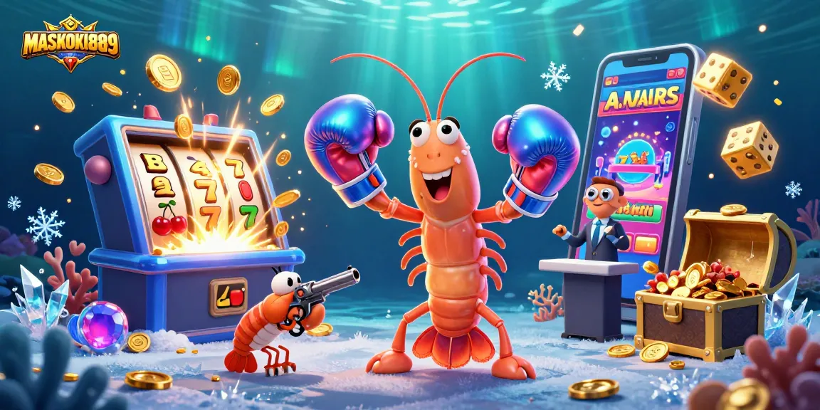 Engage with the vibrant world of MASKOKI889, where mantis shrimp and slots collide!