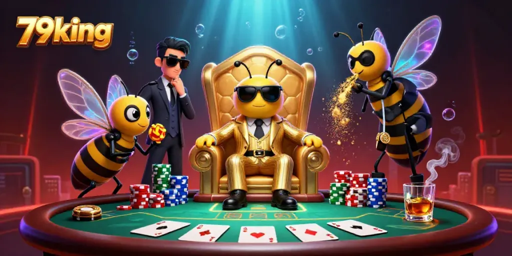 Experience thrilling games at 79king as you witness a bumblebee mob boss and poker action.
