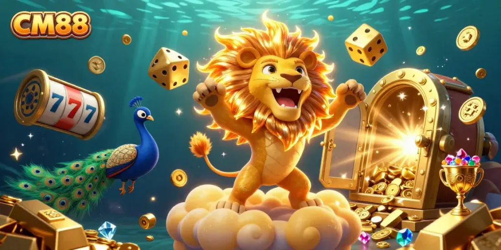 Engage with CM88's thrilling casino experience featuring dynamic characters and immersive jackpot elements.