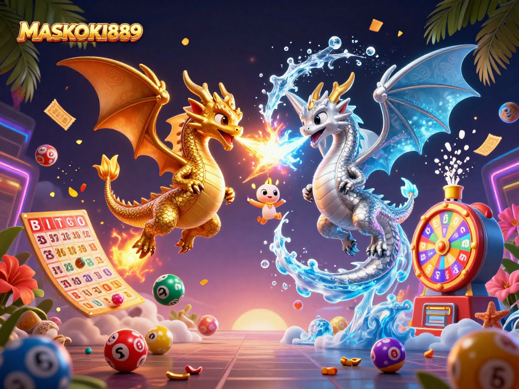 Engage in thrilling experiences with MASKOKI889 as vibrant lottery elements create energetic gameplay.