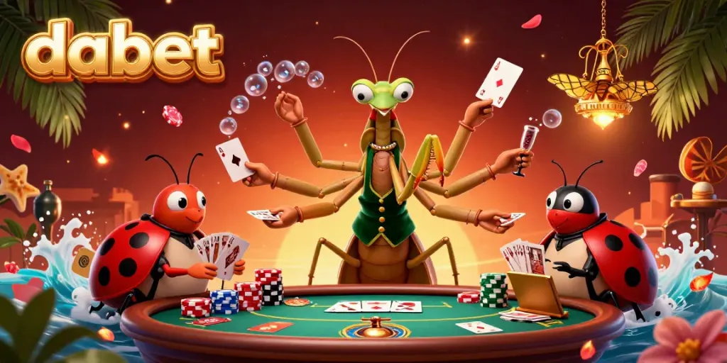 Experience thrilling card games at Dabet with a vibrant online casino atmosphere.