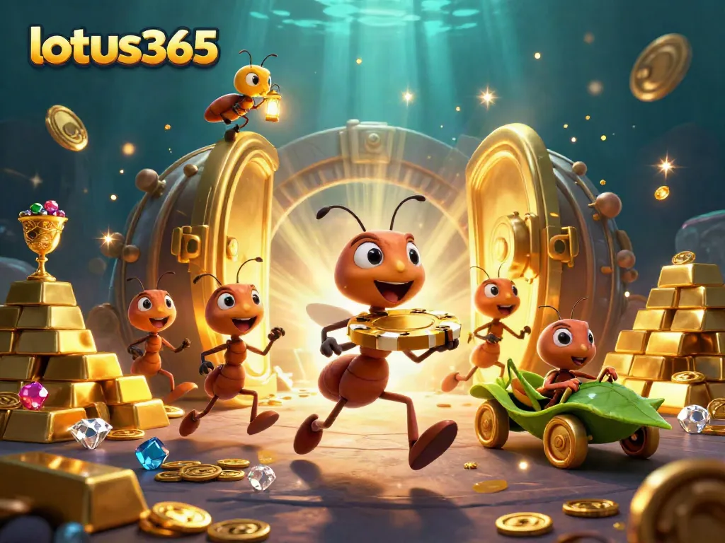 Engage with lotus365 by betting on sports and enjoying casino fun in a vibrant 3D illustration.