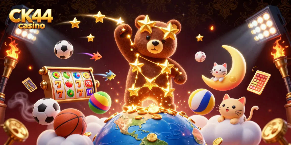 Experience the excitement of CK44 casino with vibrant slots, winning symbols, and rich games.
