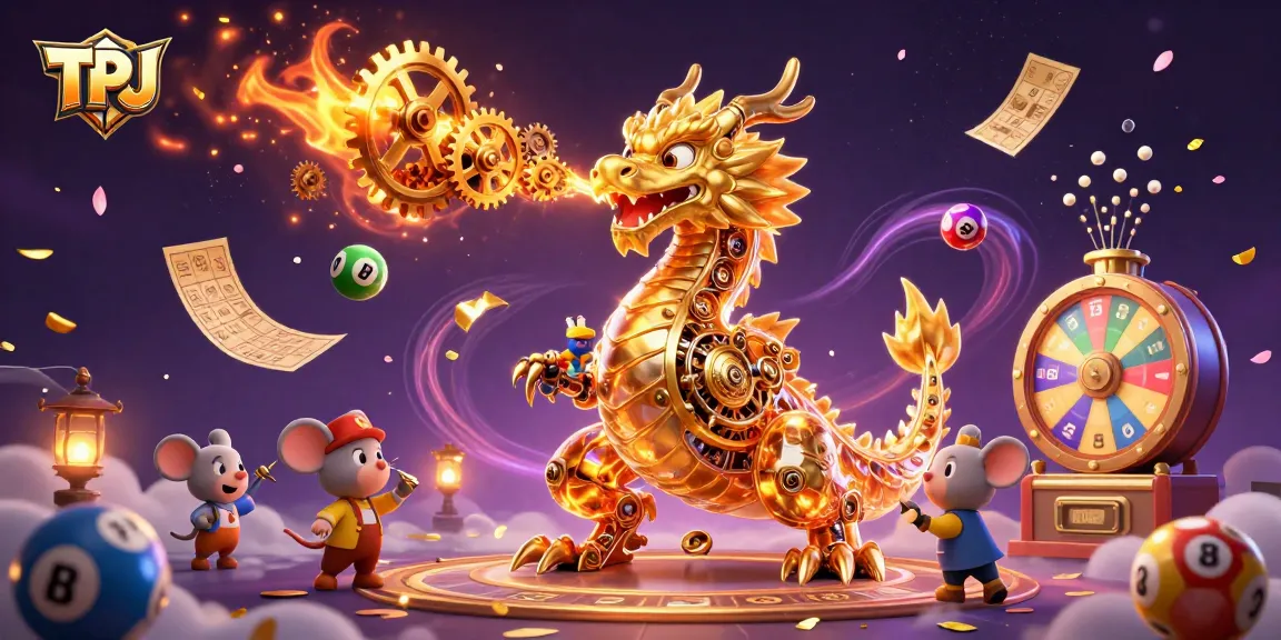 Witness TPJ's magical world of gambling with a golden dragon and exciting lottery elements.