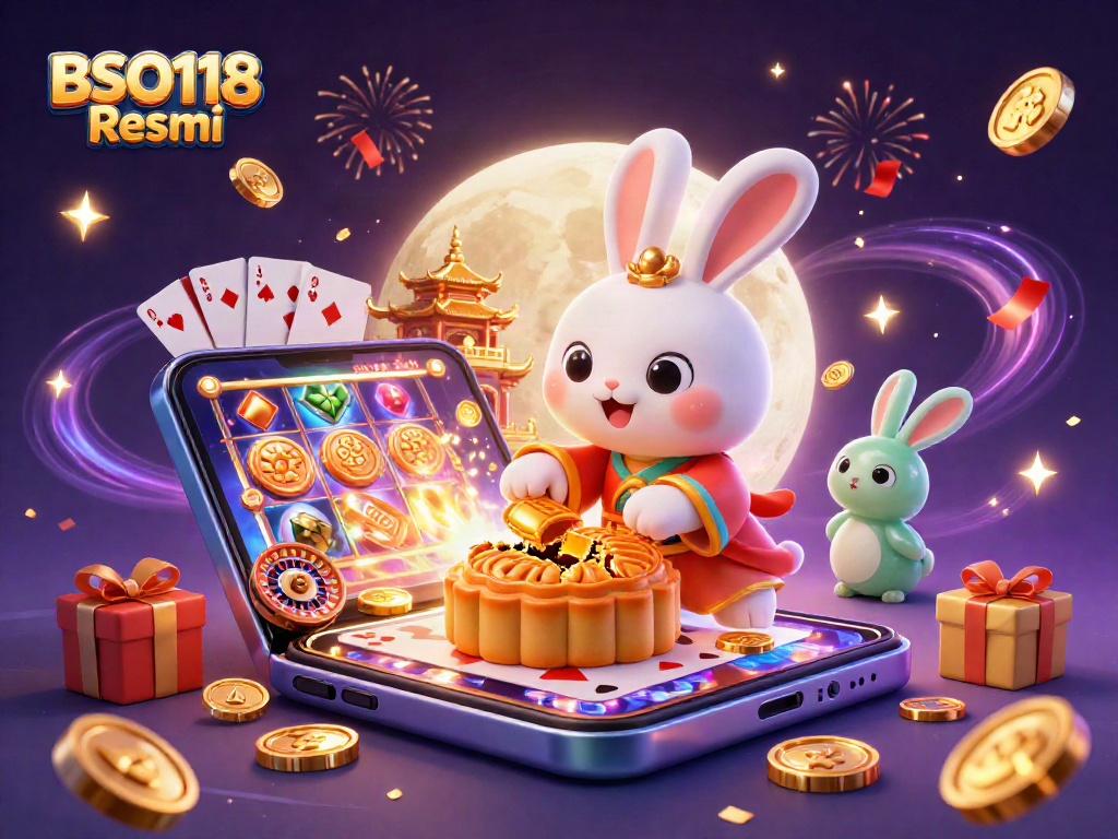 Engage with BSO118 Resmi by winning big with innovative slot games in this 3D illustrated casino scene.