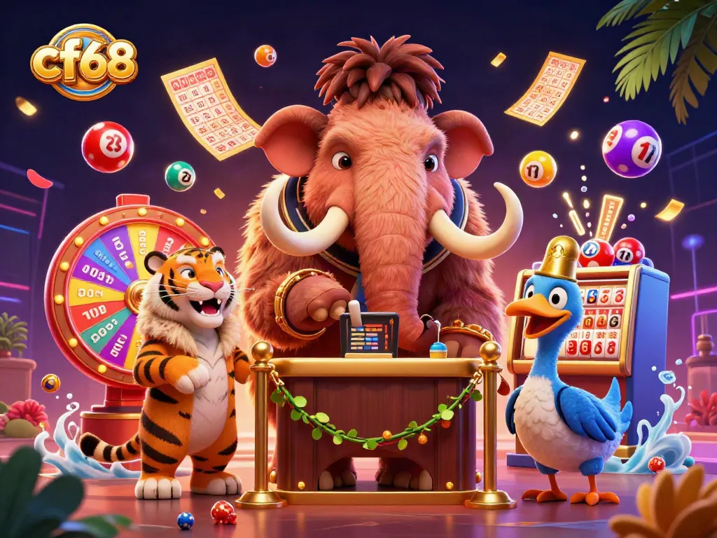 Experience thrilling gameplay at cf68 with engaging lottery balls and vibrant casino elements