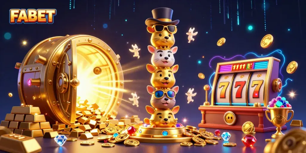 Bet on FABET with excitement as spirits swirl around a magical casino scene of riches.