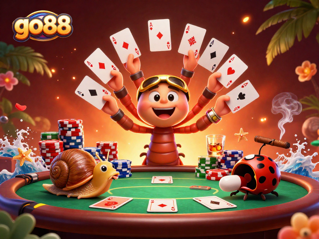 Experience thrilling betting action at go88 with lively characters and vibrant casino elements
