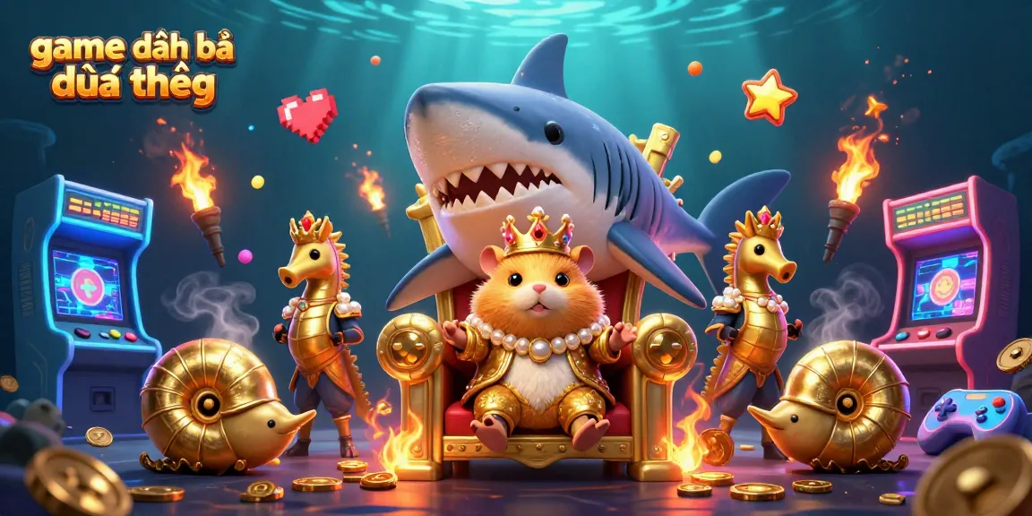 Play game đánh bài đổi thưởng with fun characters in a vibrant casino scene.