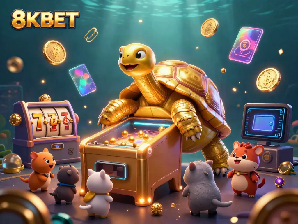 Experience the vibrant excitement at 8KBET with dynamic slot machines and playful characters.